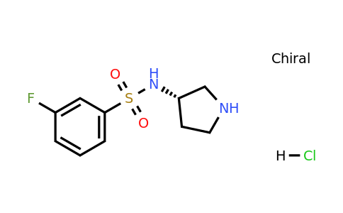 CAS 1354018-70-4 | (S)-3-Fluoro-N-(pyrrolidin-3-yl)benzenesulfonamide hydrochloride