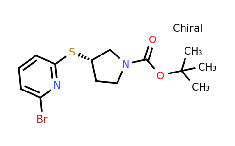 CAS 1354018-72-6 | (S)-tert-Butyl 3-((6-bromopyridin-2-yl)thio)pyrrolidine-1-carboxylate