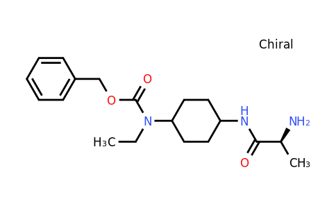 CAS 1354019-17-2 | (S)-Benzyl (4-(2-aminopropanamido)cyclohexyl)(ethyl)carbamate