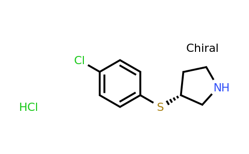 CAS 1354019-50-3 | (R)-3-((4-Chlorophenyl)thio)pyrrolidine hydrochloride