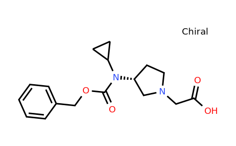 CAS 1354019-73-0 | (R)-2-(3-(((Benzyloxy)carbonyl)(cyclopropyl)amino)pyrrolidin-1-yl)acetic acid