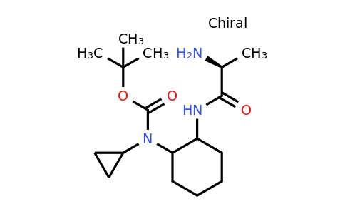 CAS 1354025-39-0 | tert-Butyl (2-((S)-2-aminopropanamido)cyclohexyl)(cyclopropyl)carbamate