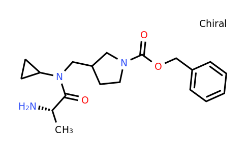 CAS 1354025-72-1 | Benzyl 3-(((S)-2-amino-N-cyclopropylpropanamido)methyl)pyrrolidine-1-carboxylate