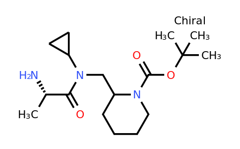 CAS 1354025-84-5 | tert-Butyl 2-(((S)-2-amino-N-cyclopropylpropanamido)methyl)piperidine-1-carboxylate