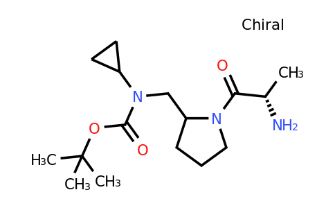 CAS 1354026-02-0 | tert-Butyl ((1-((S)-2-aminopropanoyl)pyrrolidin-2-yl)methyl)(cyclopropyl)carbamate