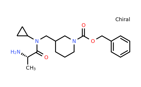 CAS 1354027-77-2 | Benzyl 3-(((S)-2-amino-N-cyclopropylpropanamido)methyl)piperidine-1-carboxylate