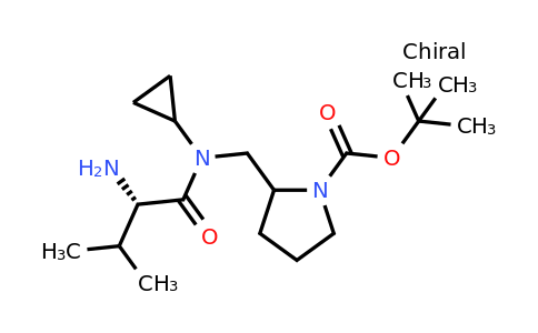 CAS 1354033-02-5 | tert-Butyl 2-(((S)-2-amino-N-cyclopropyl-3-methylbutanamido)methyl)pyrrolidine-1-carboxylate