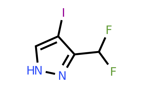 CAS 1354704-07-6 | 3-(Difluoromethyl)-4-iodo-1H-pyrazole