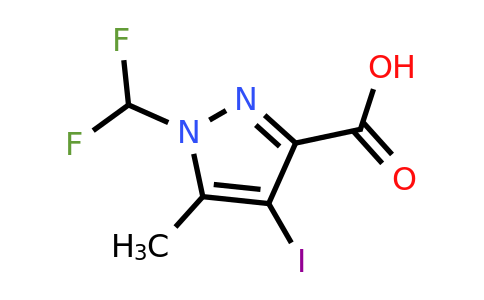 CAS 1354704-36-1 | 1-(Difluoromethyl)-4-iodo-5-methyl-1H-pyrazole-3-carboxylic acid