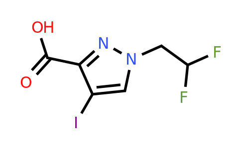 CAS 1354706-66-3 | 1-(2,2-Difluoroethyl)-4-iodo-1H-pyrazole-3-carboxylic acid