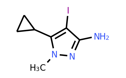 CAS 1354706-78-7 | 5-cyclopropyl-4-iodo-1-methyl-pyrazol-3-amine
