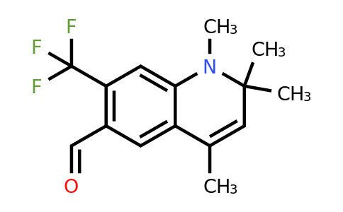 CAS 1354783-34-8 | 1,2,2,4-Tetramethyl-7-(trifluoromethyl)-1,2-dihydroquinoline-6-carbaldehyde