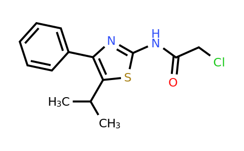 CAS 1354963-10-2 | 2-Chloro-N-[4-phenyl-5-(propan-2-yl)-1,3-thiazol-2-yl]acetamide