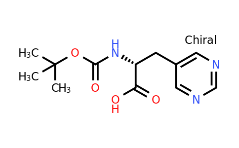 CAS 1354970-54-9 | (2R)-2-{[(tert-butoxy)carbonyl]amino}-3-(pyrimidin-5-yl)propanoic acid