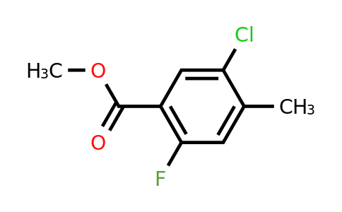 CAS 1355070-62-0 | 5-Chloro-2-fluoro-4-methyl-benzoic acid methyl ester
