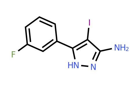 CAS 1355172-38-1 | 5-(3-Fluorophenyl)-4-iodo-1H-pyrazol-3-amine