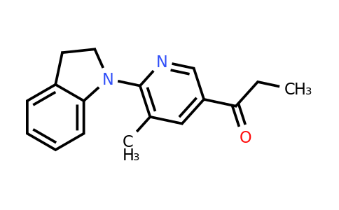 CAS 1355173-23-7 | 1-(6-(Indolin-1-yl)-5-methylpyridin-3-yl)propan-1-one