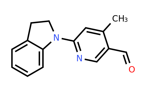 CAS 1355182-19-2 | 6-(Indolin-1-yl)-4-methylnicotinaldehyde
