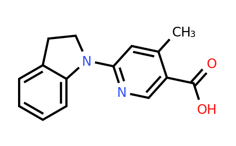 CAS 1355182-28-3 | 6-(Indolin-1-yl)-4-methylnicotinic acid