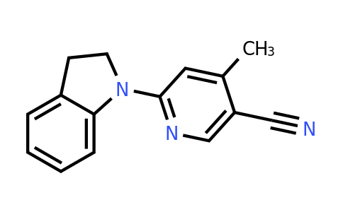 CAS 1355182-36-3 | 6-(Indolin-1-yl)-4-methylnicotinonitrile