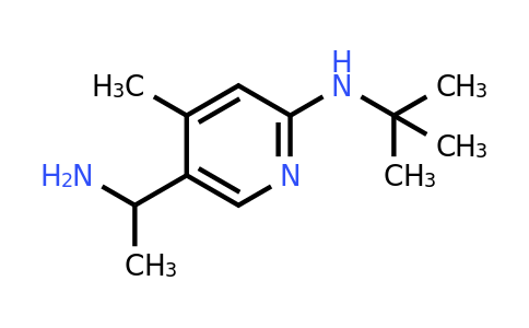 CAS 1355182-60-3 | 5-(1-Aminoethyl)-N-(tert-butyl)-4-methylpyridin-2-amine