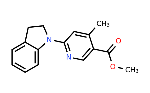 CAS 1355194-33-0 | Methyl 6-(indolin-1-yl)-4-methylnicotinate