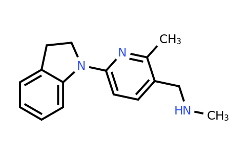 CAS 1355194-91-0 | 1-(6-(Indolin-1-yl)-2-methylpyridin-3-yl)-N-methylmethanamine