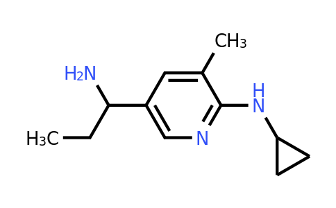 CAS 1355200-99-5 | 5-(1-Aminopropyl)-N-cyclopropyl-3-methylpyridin-2-amine