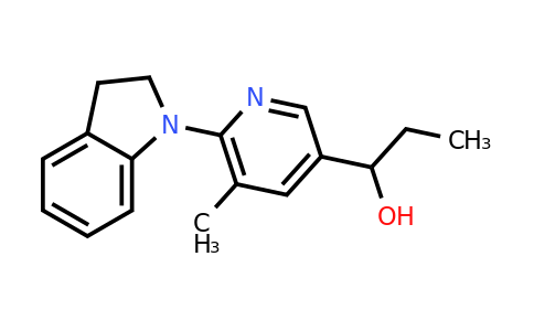 CAS 1355201-69-2 | 1-(6-(Indolin-1-yl)-5-methylpyridin-3-yl)propan-1-ol