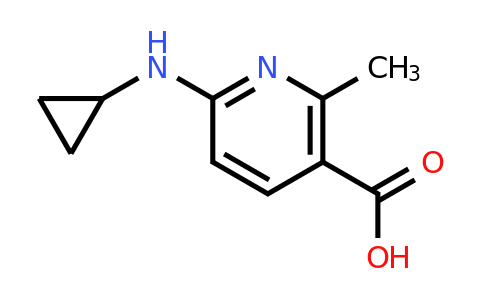 CAS 1355215-45-0 | 6-(Cyclopropylamino)-2-methylnicotinic acid