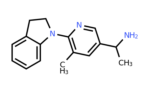 CAS 1355222-51-3 | 1-(6-(Indolin-1-yl)-5-methylpyridin-3-yl)ethanamine