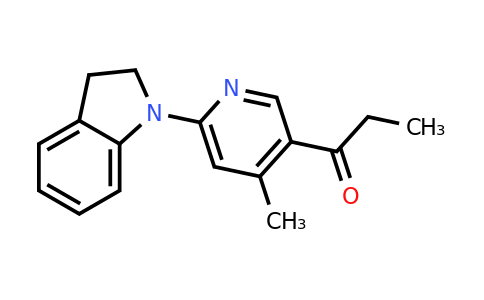 CAS 1355224-89-3 | 1-(6-(Indolin-1-yl)-4-methylpyridin-3-yl)propan-1-one