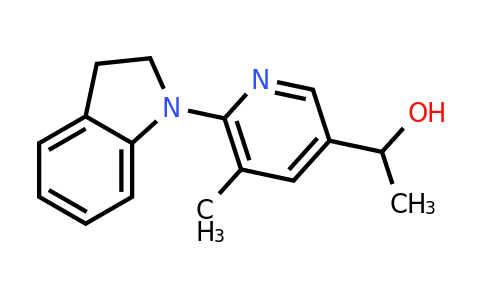 CAS 1355227-34-7 | 1-(6-(Indolin-1-yl)-5-methylpyridin-3-yl)ethanol