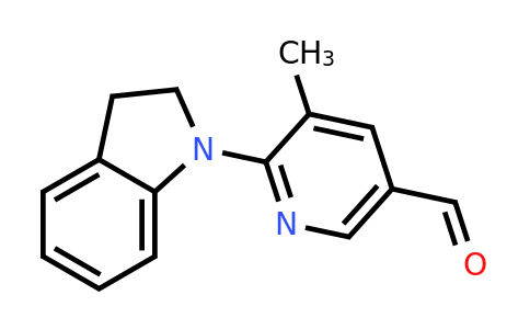CAS 1355227-38-1 | 6-(Indolin-1-yl)-5-methylnicotinaldehyde