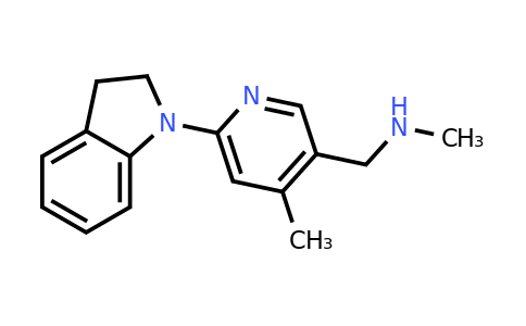 CAS 1355230-70-4 | 1-(6-(Indolin-1-yl)-4-methylpyridin-3-yl)-N-methylmethanamine