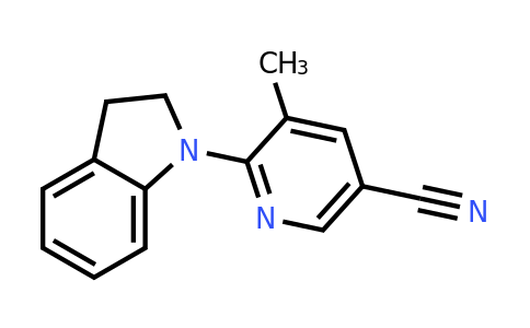 CAS 1355232-64-2 | 6-(Indolin-1-yl)-5-methylnicotinonitrile