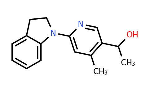 CAS 1355233-27-0 | 1-(6-(Indolin-1-yl)-4-methylpyridin-3-yl)ethanol