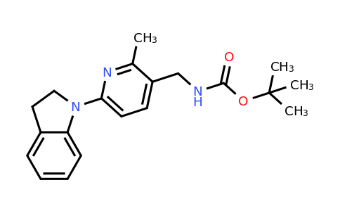 CAS 1355236-31-5 | tert-Butyl ((6-(indolin-1-yl)-2-methylpyridin-3-yl)methyl)carbamate