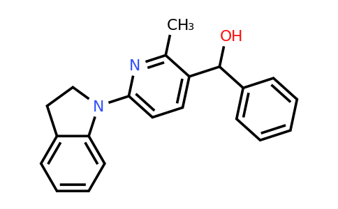 CAS 1355236-34-8 | (6-(Indolin-1-yl)-2-methylpyridin-3-yl)(phenyl)methanol