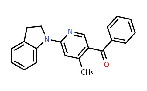 CAS 1355237-52-3 | (6-(Indolin-1-yl)-4-methylpyridin-3-yl)(phenyl)methanone