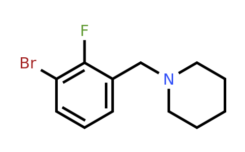 CAS 1355246-98-8 | 1-Bromo-2-fluoro-3-(piperidinomethyl)benzene