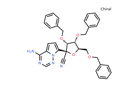 CAS 1355357-49-1 | (2R,3R,4R,5R)-2-(4-Aminopyrrolo[2,1-f][1,2,4]triazin-7-yl)-3,4-bis(benzyloxy)-5-((benzyloxy)methyl)tetrahydrofuran-2-carbonitrile