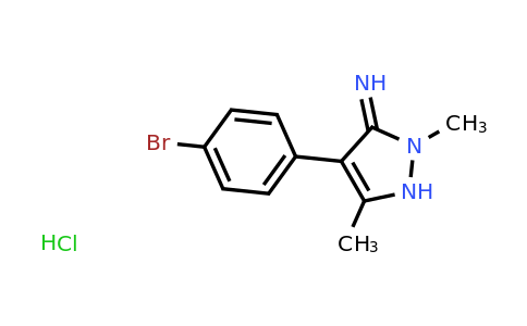CAS 1355789-03-5 | 4-(4-Bromophenyl)-2,5-dimethyl-2,3-dihydro-1H-pyrazol-3-imine hydrochloride