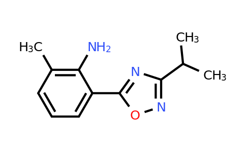 CAS 1355938-71-4 | 2-Methyl-6-(3-propan-2-yl-1,2,4-oxadiazol-5-yl)aniline