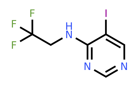 CAS 1356055-12-3 | 5-Iodo-N-(2,2,2-trifluoroethyl)pyrimidin-4-amine