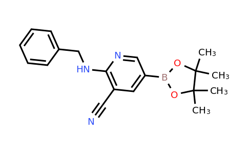 CAS 1356068-36-4 | 2-(Benzylamino)-5-(4,4,5,5-tetramethyl-1,3,2-dioxaborolan-2-YL)nicotinonitrile
