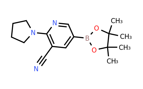 CAS 1356068-52-4 | 2-(Pyrrolidin-1-YL)-5-(4,4,5,5-tetramethyl-1,3,2-dioxaborolan-2-YL)nicotinonitrile