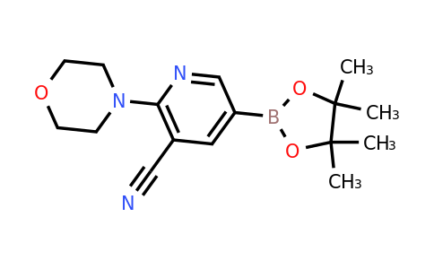 CAS 1356068-62-6 | 2-Morpholino-5-(4,4,5,5-tetramethyl-1,3,2-dioxaborolan-2-YL)nicotinonitrile