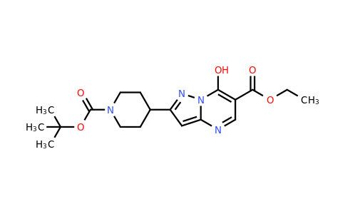 CAS 1356338-36-7 | Ethyl 2-(1-(tert-butoxycarbonyl)piperidin-4-yl)-7-hydroxypyrazolo[1,5-a]pyrimidine-6-carboxylate