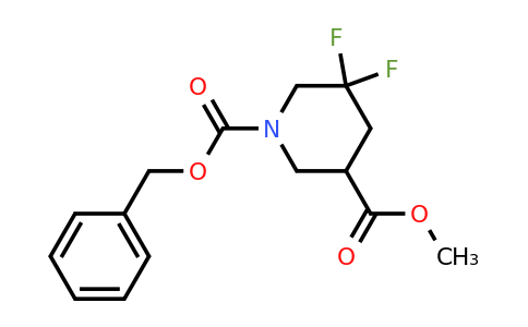 CAS 1356338-60-7 | 1-Benzyl 3-methyl 5,5-difluoropiperidine-1,3-dicarboxylate